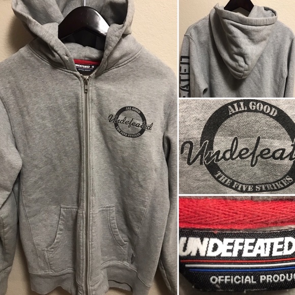undefeated zip up hoodie